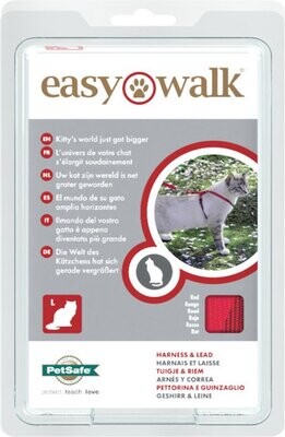 Petsafe EasyWalk Cat Harness met Bungee Leash - Tuigje voor het uitlaten van je kat blauw