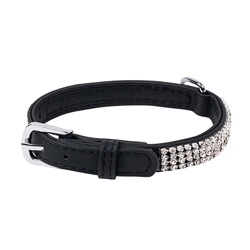 Wouapy Black Strass Collar For Mini Dogs