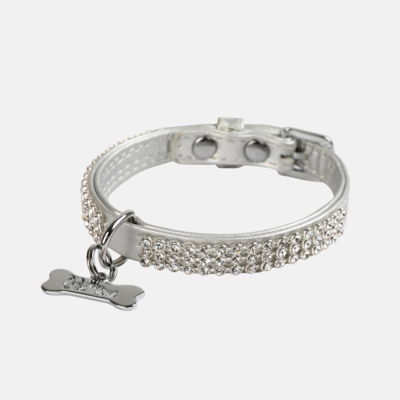 Wouapy Black Strass Collar For Mini Dogs