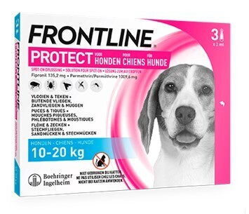 Frontline Protect Spot on hond 10-20 kg 3 pipet