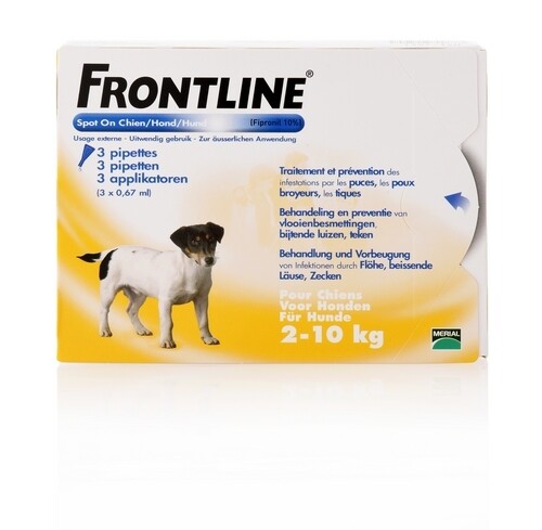 Frontline Spot on hond Small 2-10 kg 3 pipet