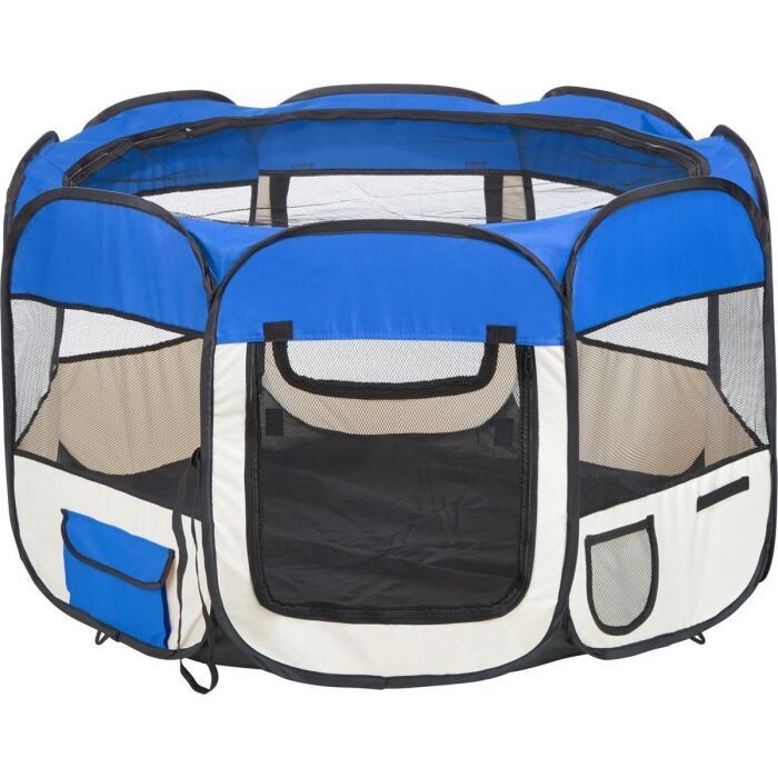 Topmast Puppyren Nylon Blauw - 8 hoekig