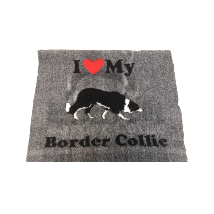 Vet Bed - I Love My Border collie - anti-slip