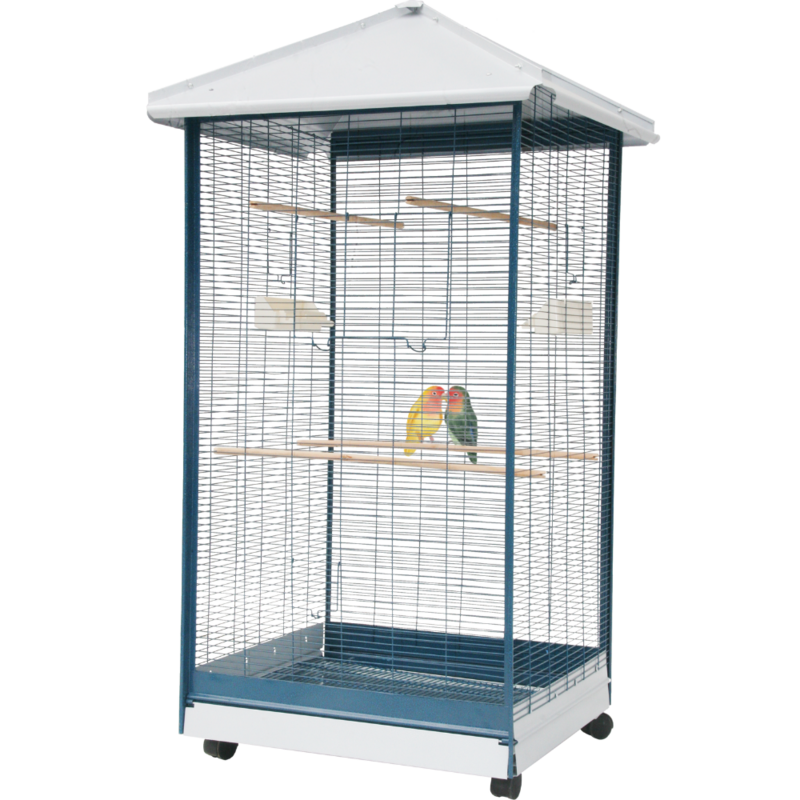 STRONG VOGELVOLIERE KROMSNAVELS REFUGIO - ANTRACIET - 66 X 59 X 146 CM