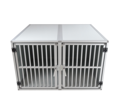 Hundos Autobench Recht model Dubbel met spijlen