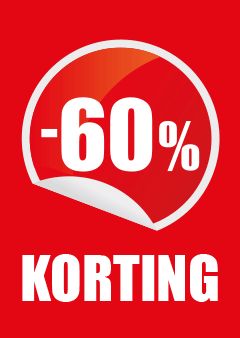 60 PROCENT KORTING