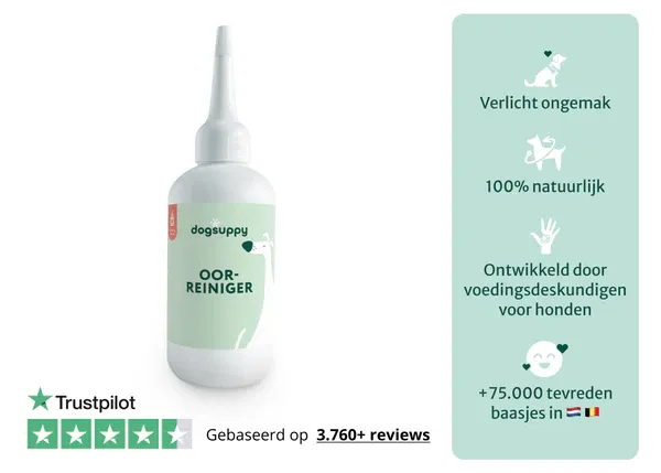 Dogsuppy Oorreiniger | Diepe reiniging en bescherming tegen ongemakken | 100 ml