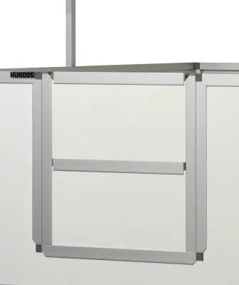 Werpkist 150x150x60 cm inclusief antidoodligstang en warmtelamp beugel