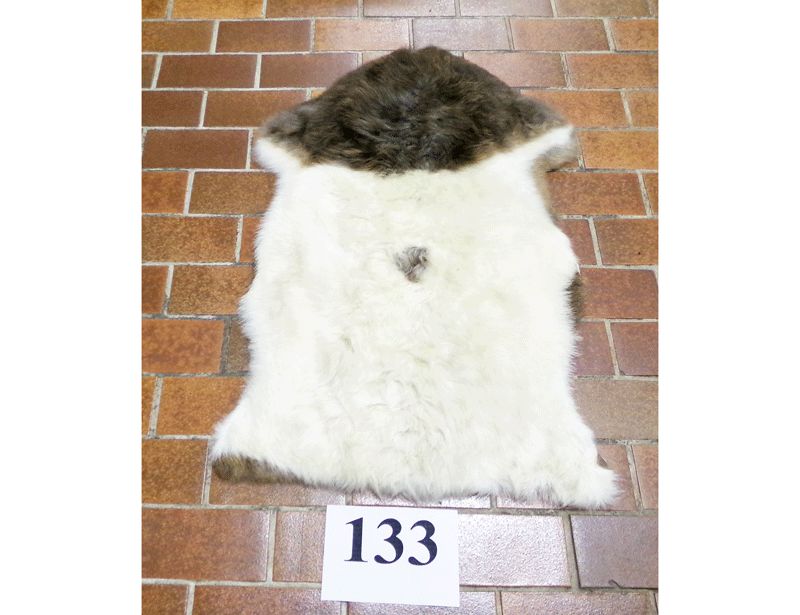 Unikat-Schaffell Nr.133, weißgegerbt Unikat-Schaffell Nr.133, weißgegerbt