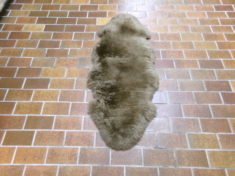 kleines Doppelfell, Braun, 140cm