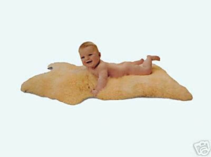 medizinisch gegerbtes Babylammfell, 80cm, geschoren