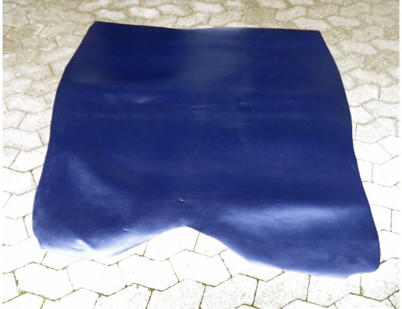 Rind-Spaltleder Croupon Rindleder Blau ca.130cmx130cm Gürtelleder