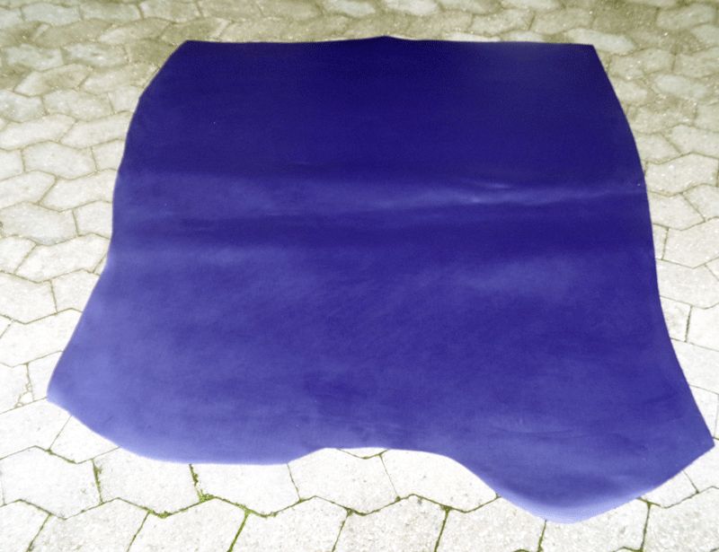 Rind-Spaltleder Croupon Rindleder Violett ca.130cmx130cm Gürtelleder