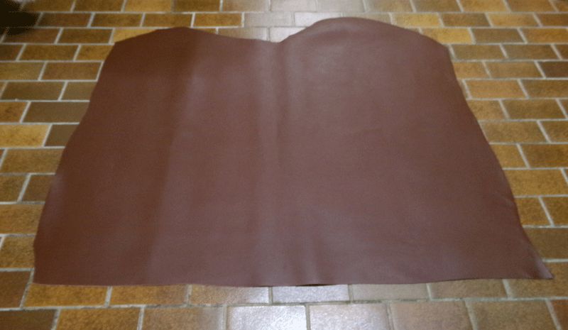 Rind-Spaltleder Croupon Rindleder Braun ca.135cmx157cm Gürtelleder