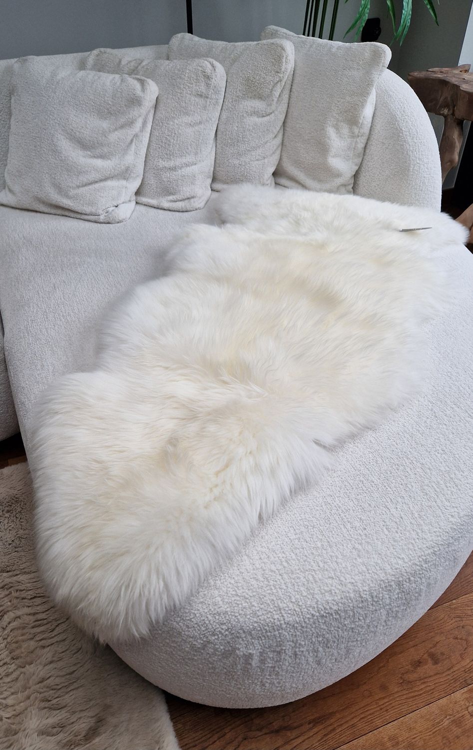 Schapenvacht Long Wool Premium Quality New Zealand 135x60 Ivory