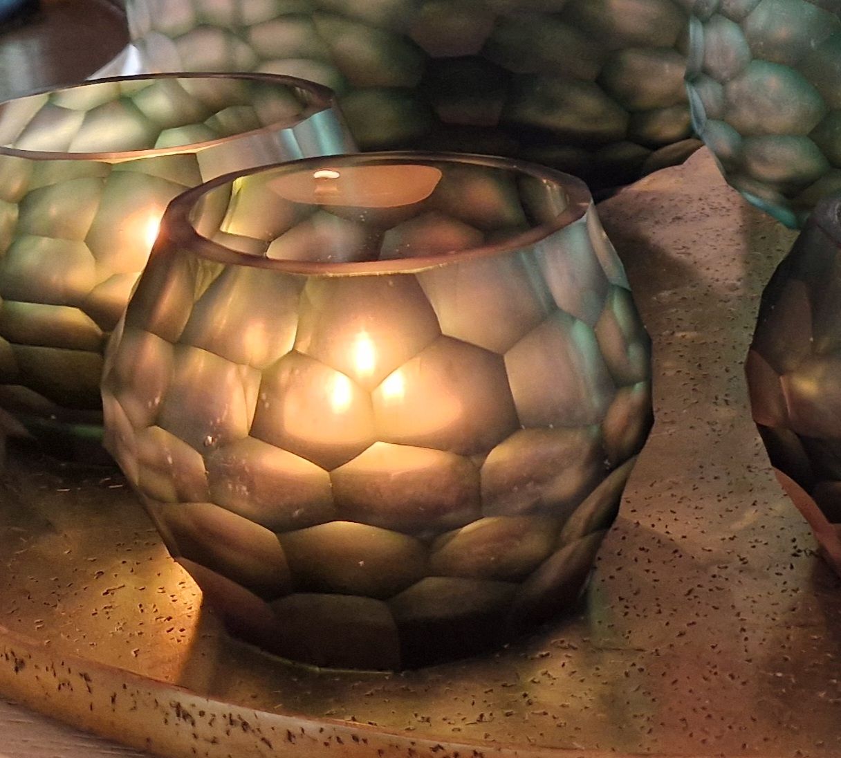 Bombyx- Tealight Hematite Steel Grey