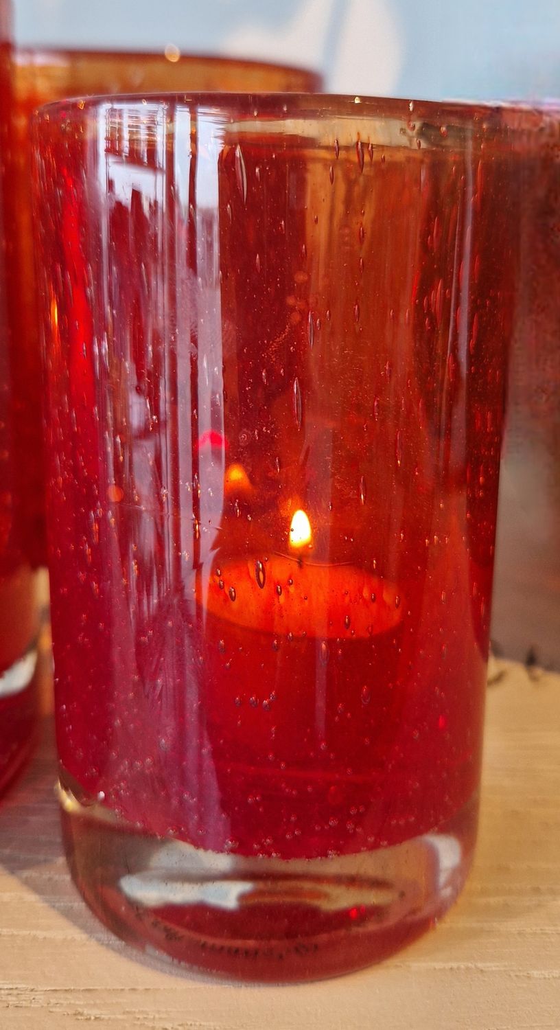 Dekocandle - Theelicht Orange Red S