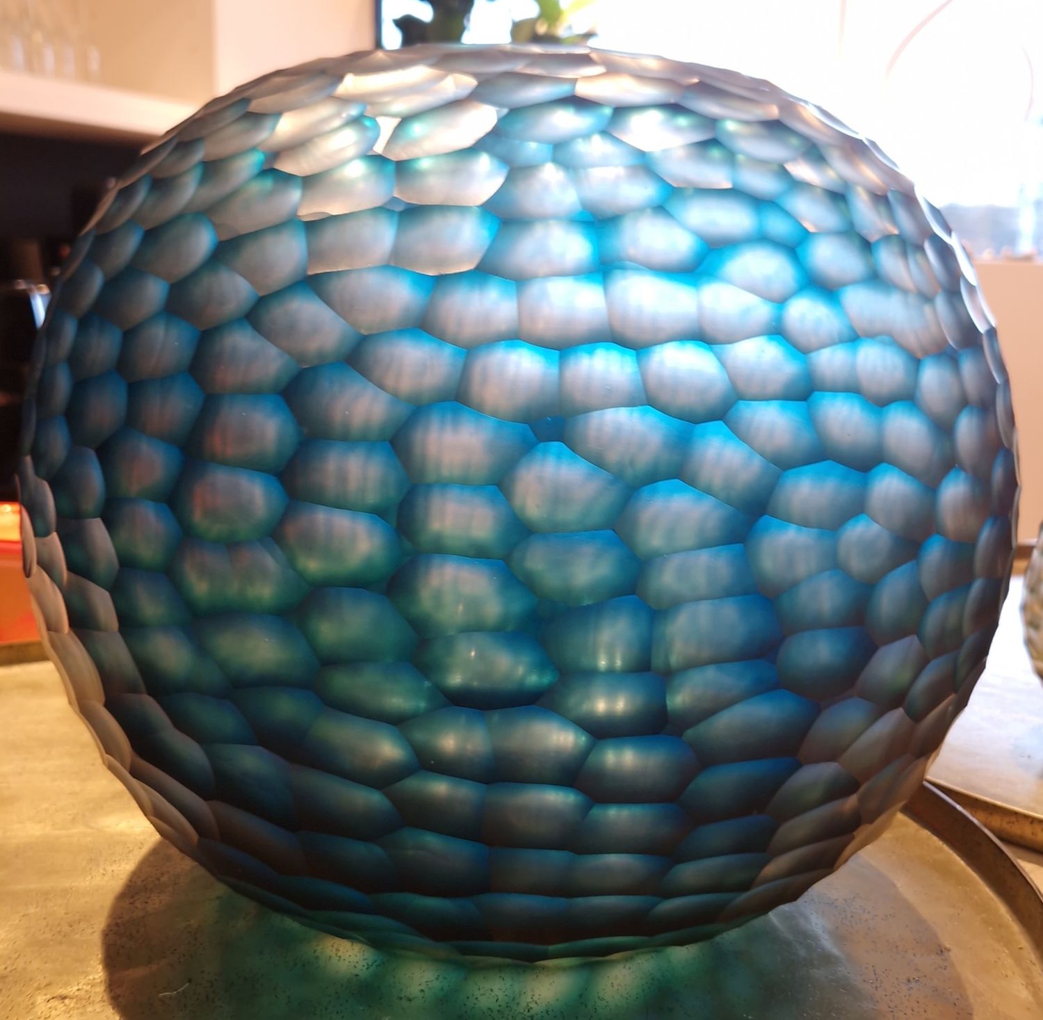 Bombyx vaas Madeira Ocean blue/ indigo Small