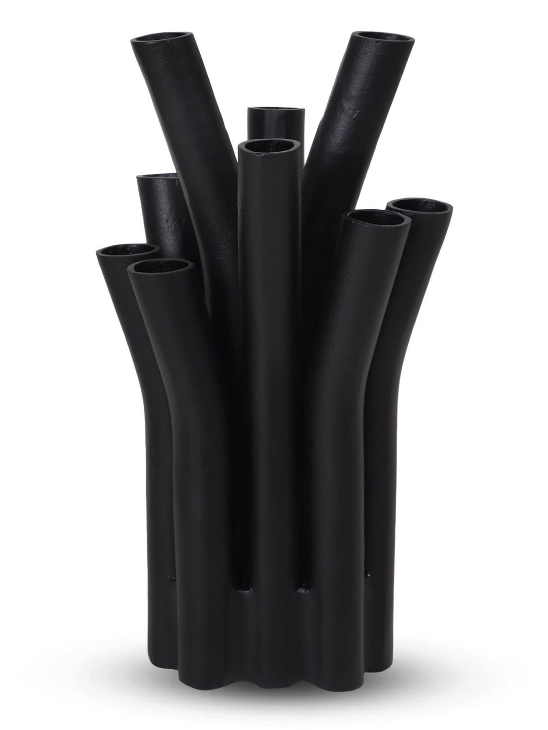 Bombyx - 12 Mouth Vase Matt Black