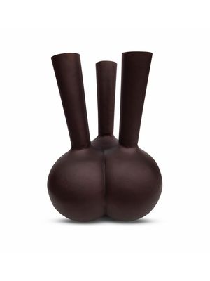 Bombyx- 3 Mouth Vase Small Brown/Copper