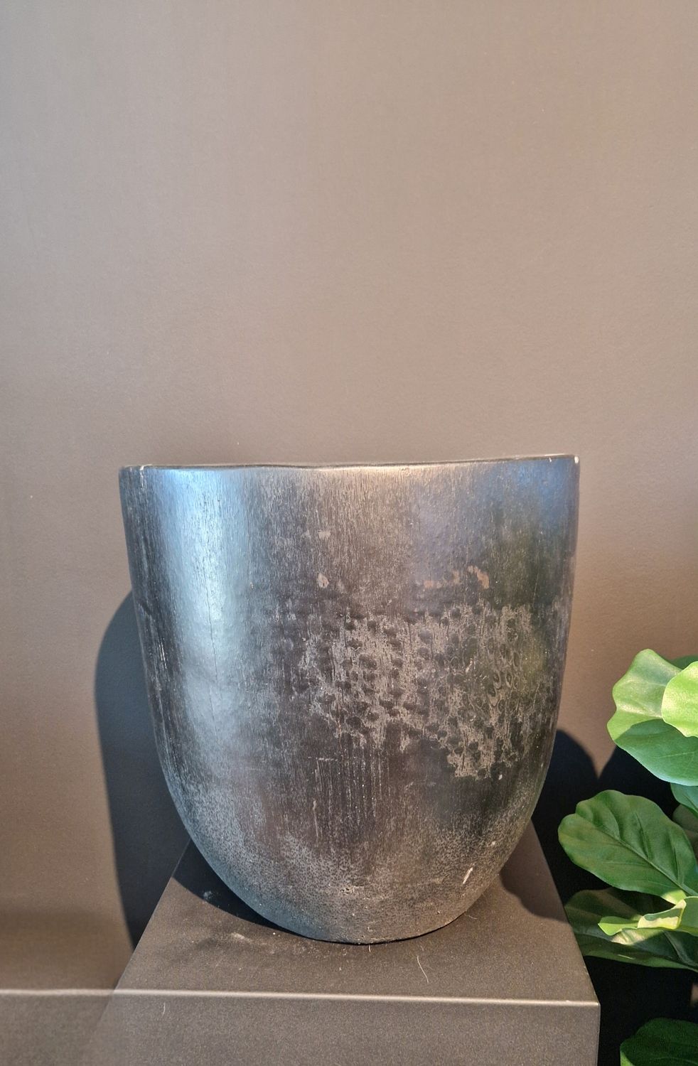 Palmboompot zwart