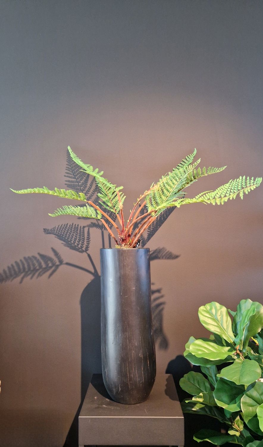 Palmboompot Hoog Zwart Klein