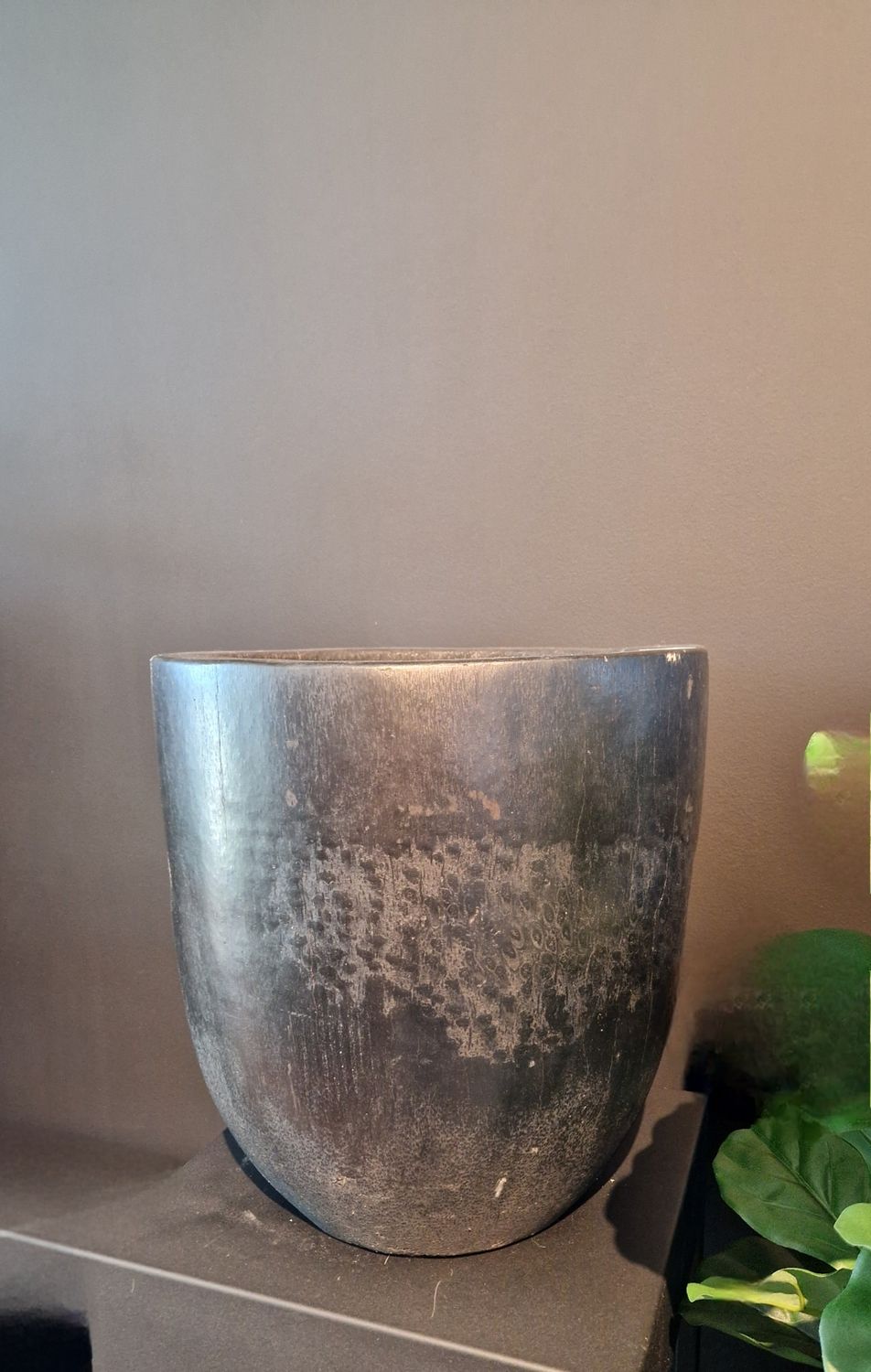 Palmboompot zwart