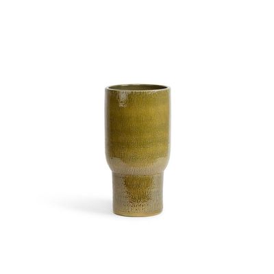 Dekocandle Vaas Khaki glazed terracotta