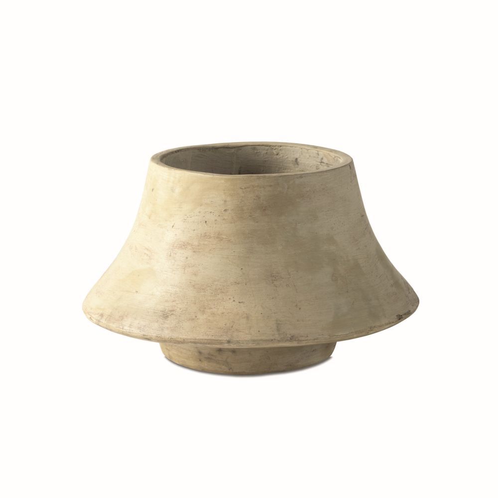 Gommaire Pot Marah terracotta authentic grey patine