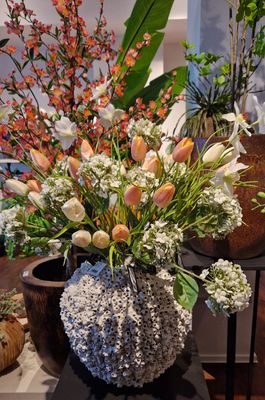 Zijden boeketten en bloemstukken