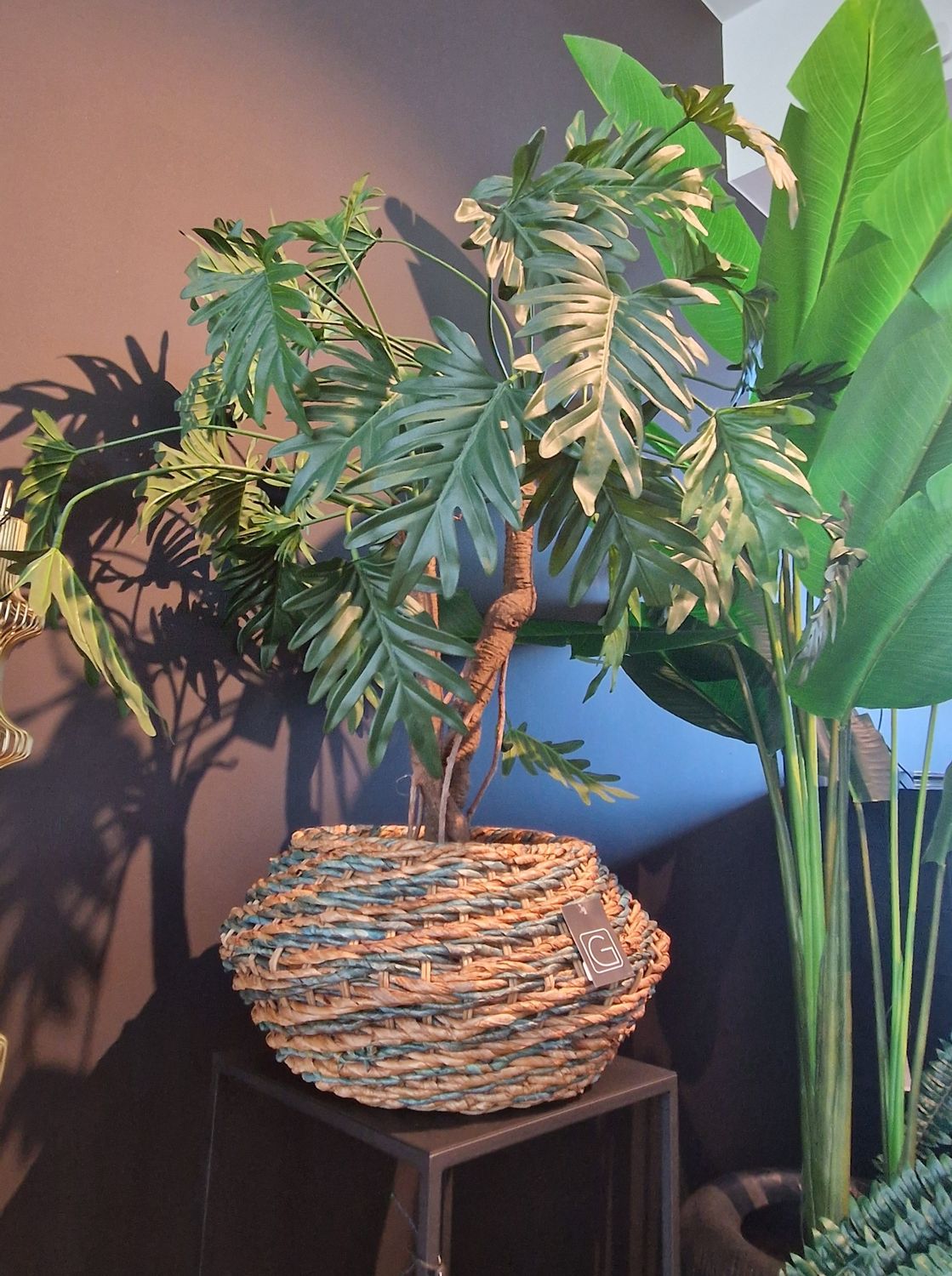 Kunstplant Philodendron boom in pot 130cm