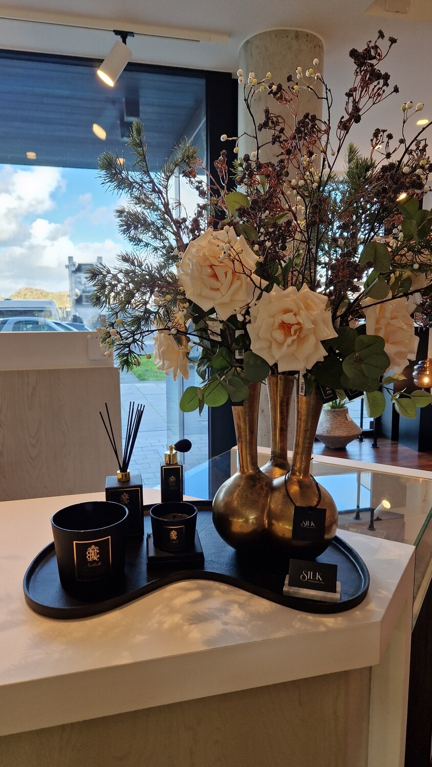 Organic large tray Black 38x67cm