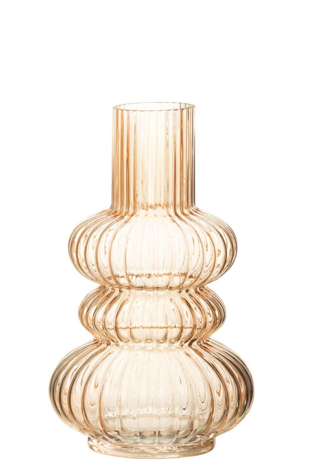 J-Line - Vaas Olga glas Pèche Small (15x15x25cm)