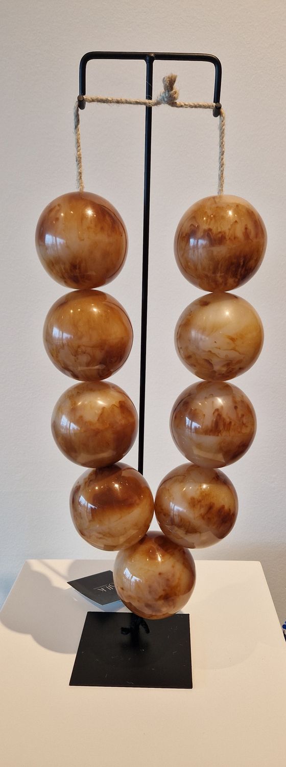 Object Nature Opera Necklace Amber Brown