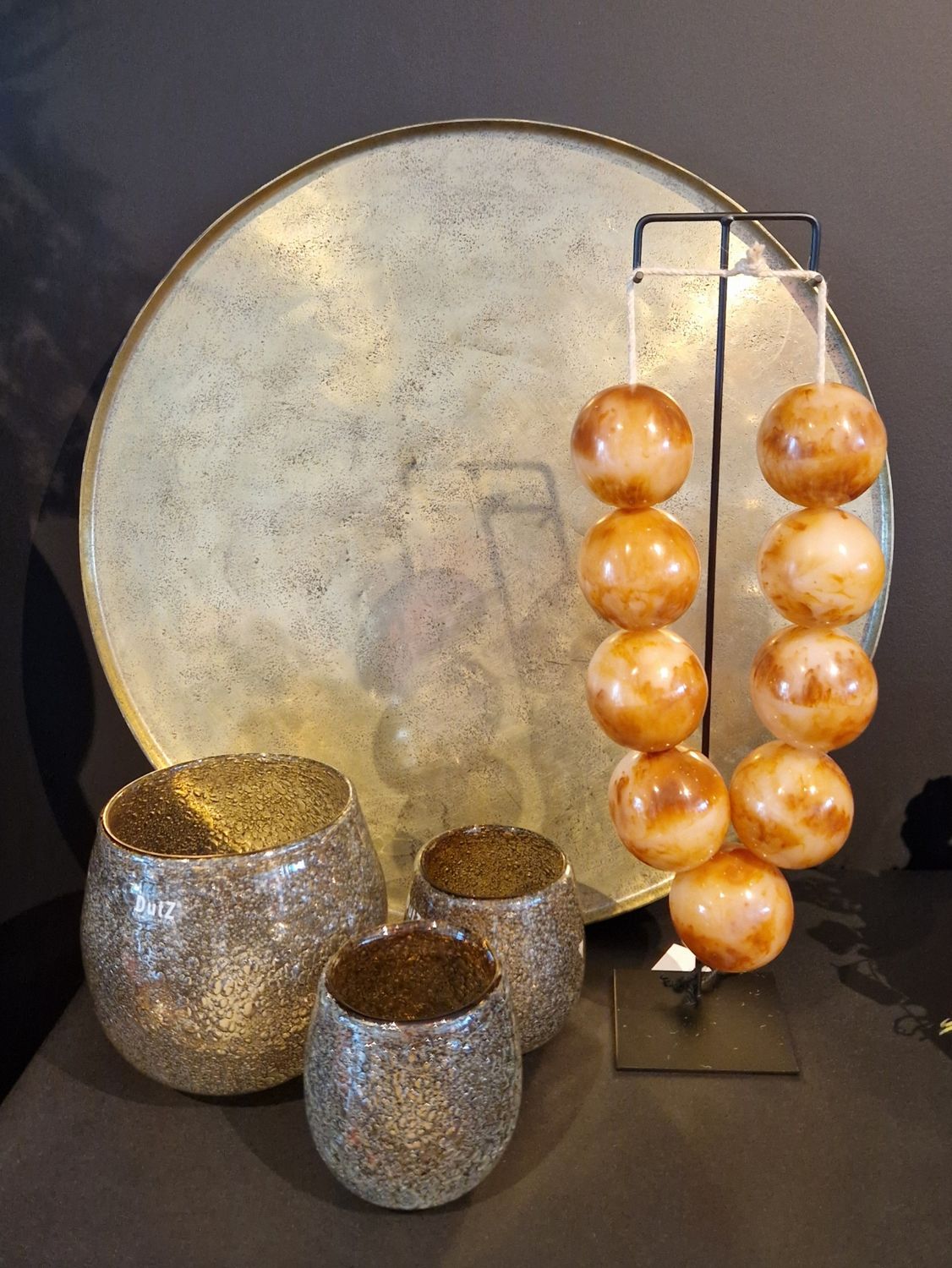 Object Nature Opera Necklace Amber Brown