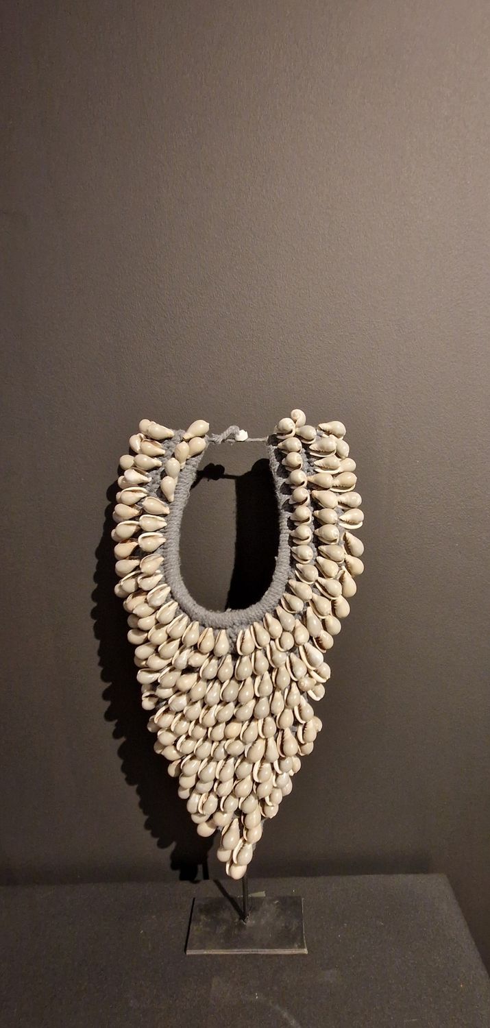 Decoratieve puntketting van schelpen