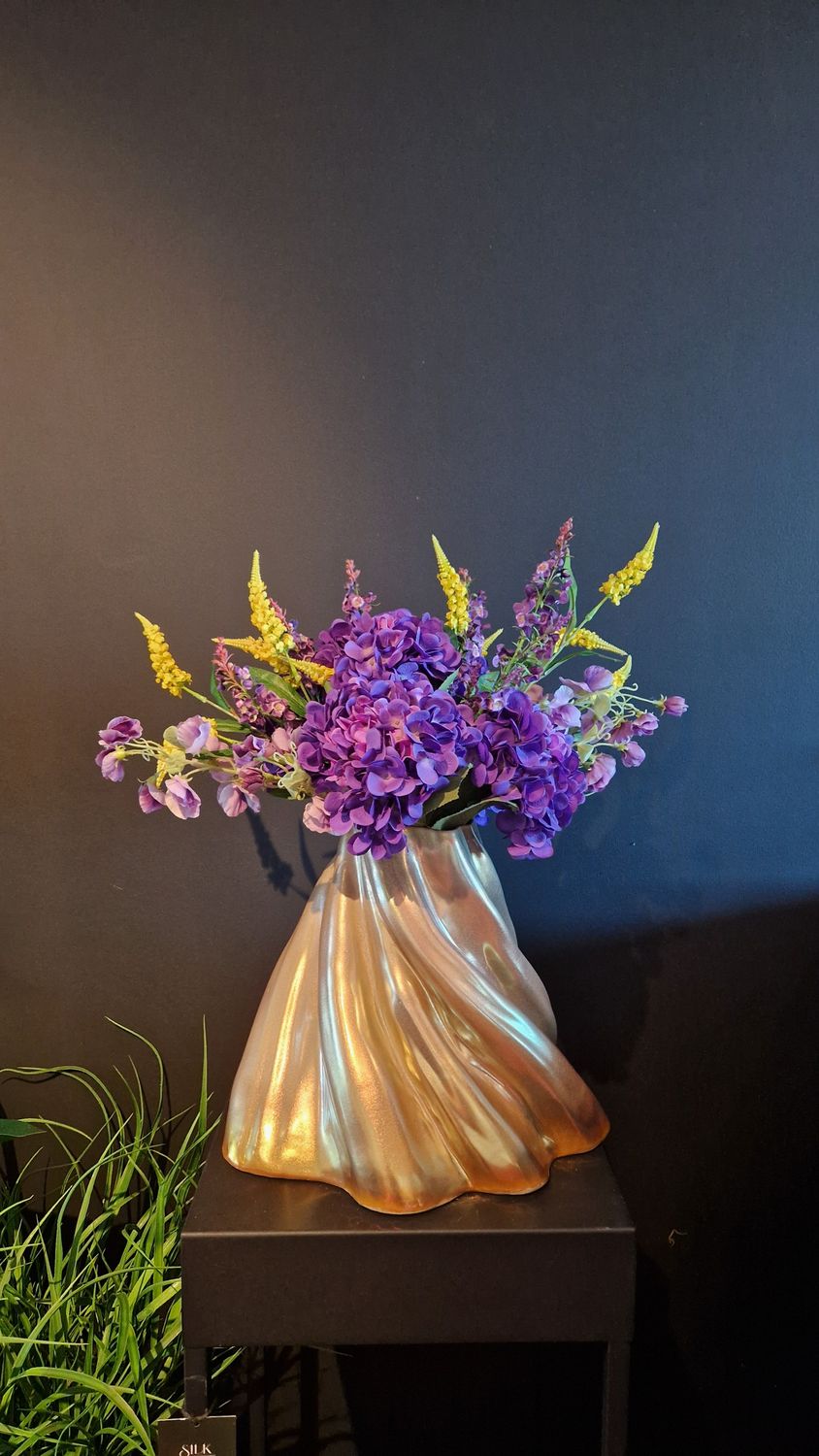 Boeket paarse Hortensia's