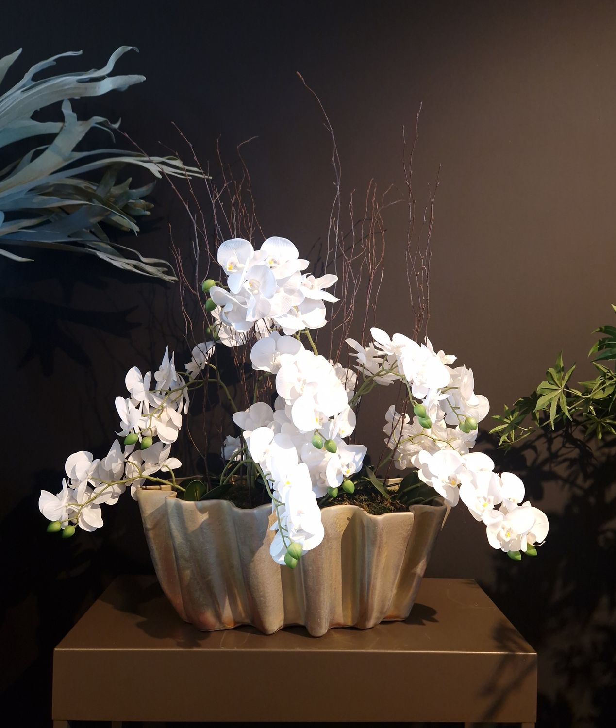 Mobach pot met mini orchideetjes