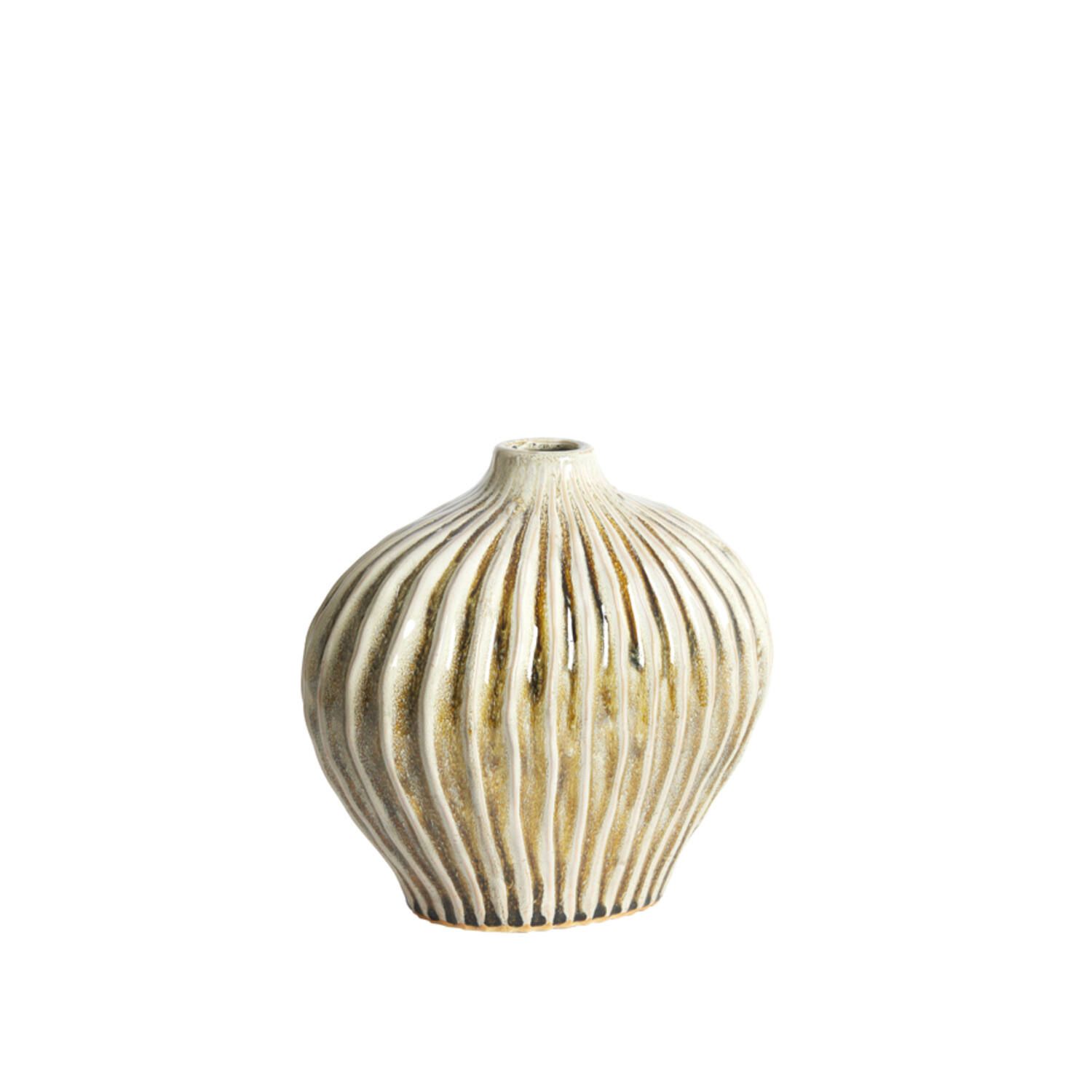 Light &amp; Living vaas LORITO keramiek olijf groen