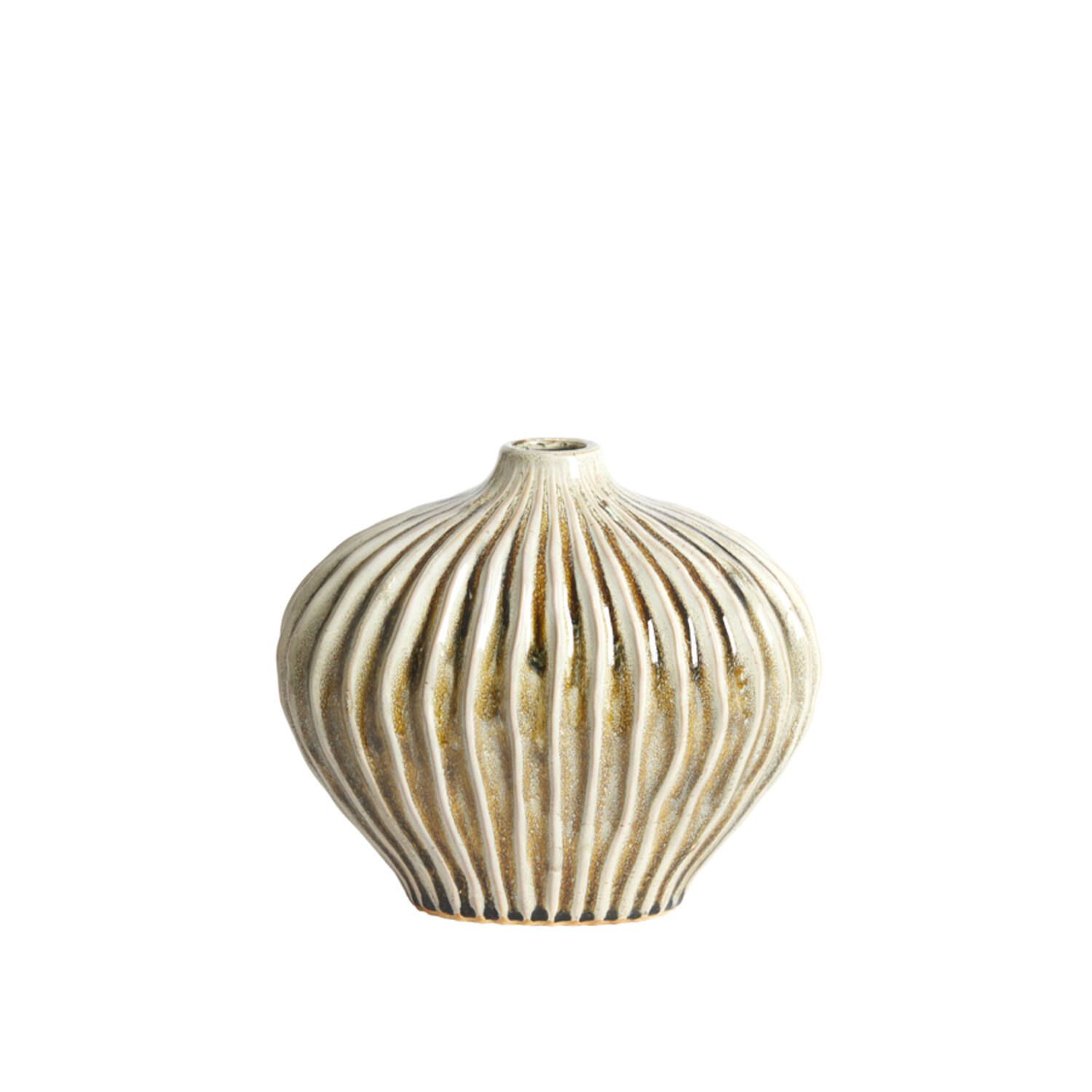 Light &amp; Living vaas LORITO keramiek olijf groen