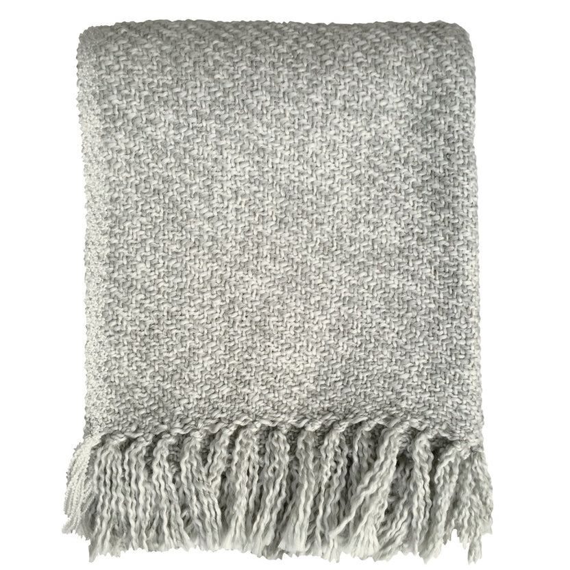Malagoon plaid Mélange - light grey - 125x150cm