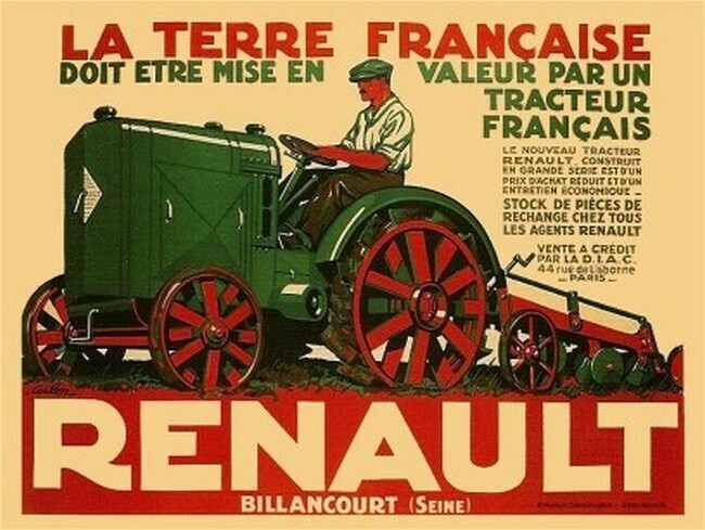 Tractor - Renault Tracteur Affiche (601)