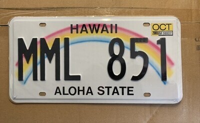 Nummerplaat Hawaii (810)
