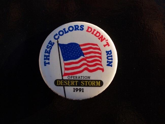 US Button -  Desert storm (These colors didn't run) (124)
