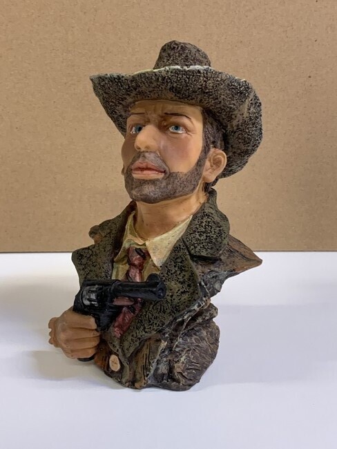Cowboy buste met pistool