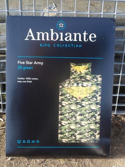 Deken - Dekbed overtrek Camoflage Five Star Army