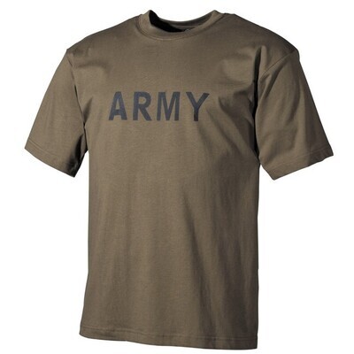 T-shirt -  Groen met opdruk ARMY