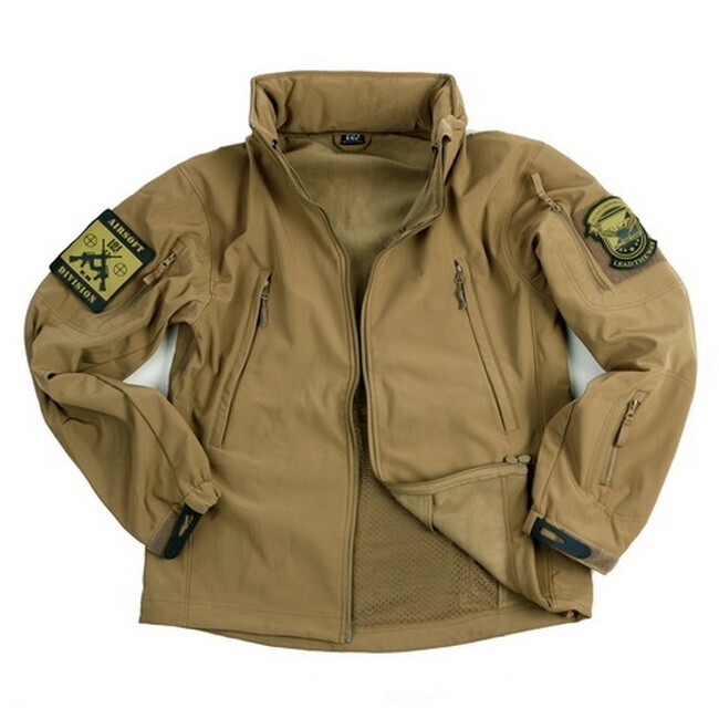 Soft shell jack tactical coyote