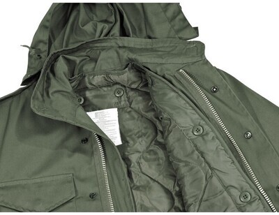 M65 field jacket groen met liner