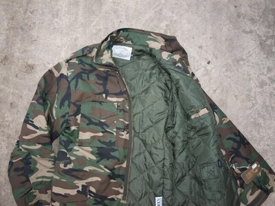 M65 field jacket woodland met liner (parks)
